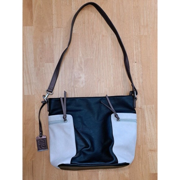 Bulldog Black & Tan Hobo Crossbody Concealed Carry Holster Purse w/ Keys Locks - Picture 1 of 15